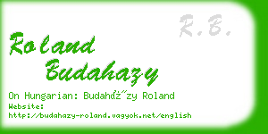 roland budahazy business card